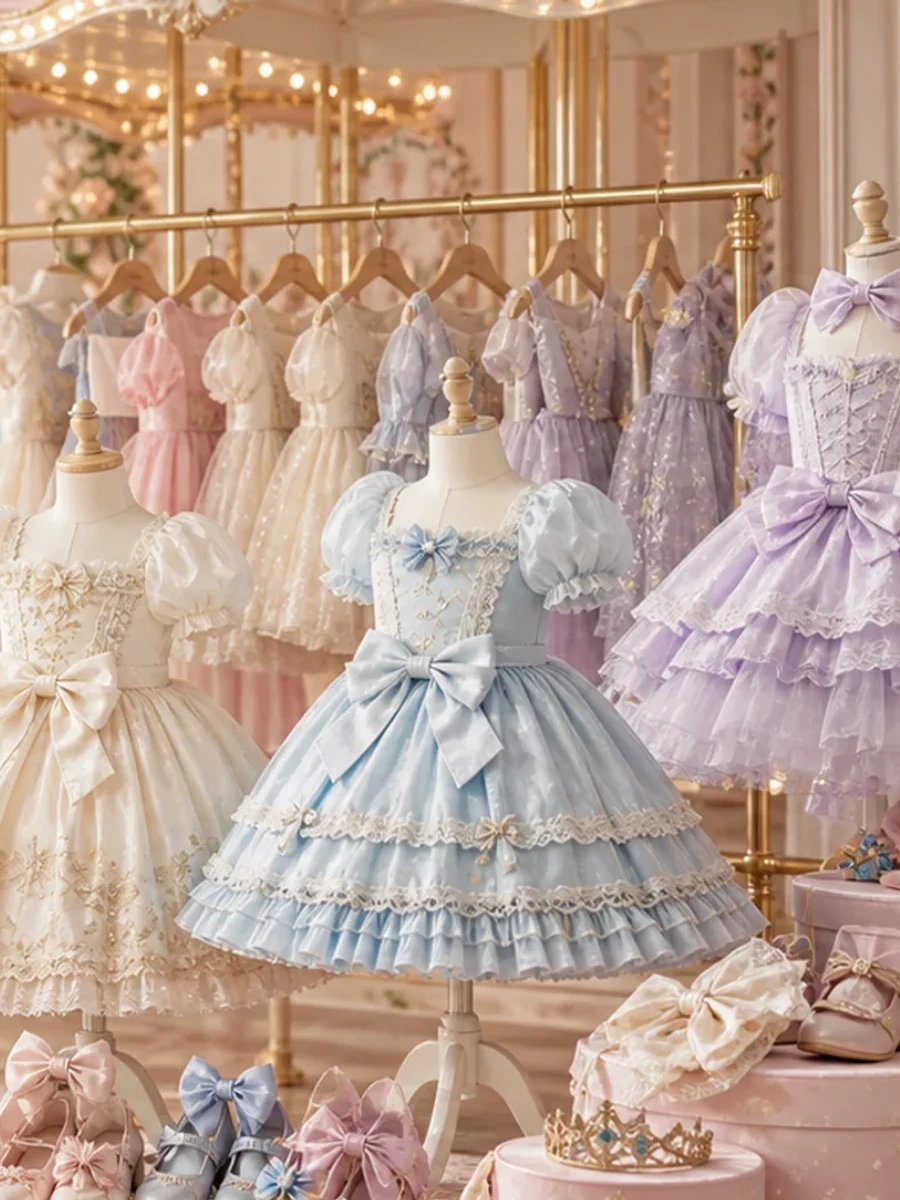 Pastel Boutique Kids Princess Dress Pre-Order main product image - Sweet Lolita Kids Dress for pre-order