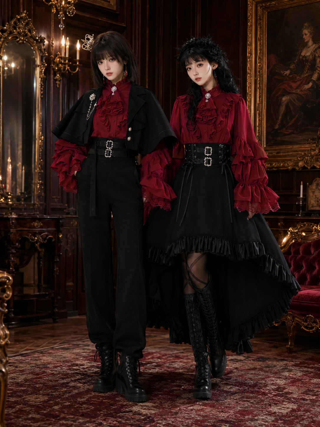 Day and Night Song Ouji Two-Set Outfit, main styling view 01