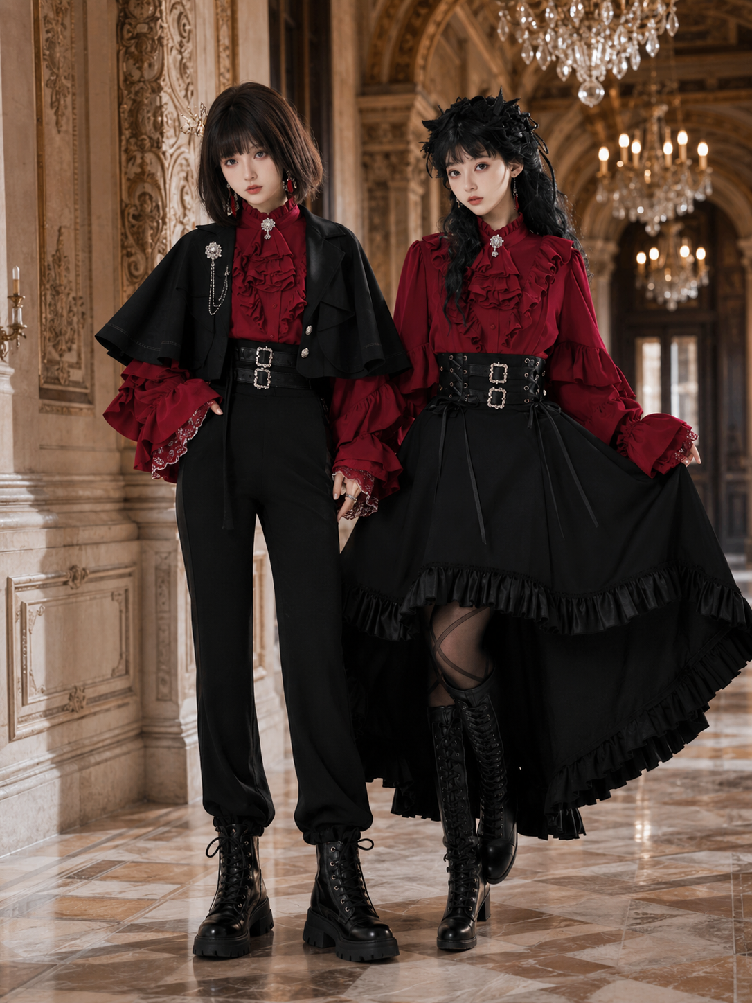 Day and Night Song Ouji Two-Set Outfit - styled model view 03 Day and Night Song Ouji Two-Set Outfit, styled model view 03
