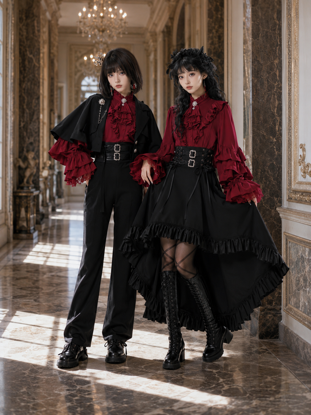 Day and Night Song Ouji Two-Set Outfit - styled model view 05 Day and Night Song Ouji Two-Set Outfit, styled model view 05